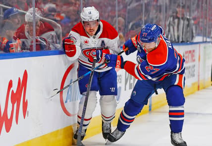 NHL: Montreal Canadiens at Edmonton Oilers