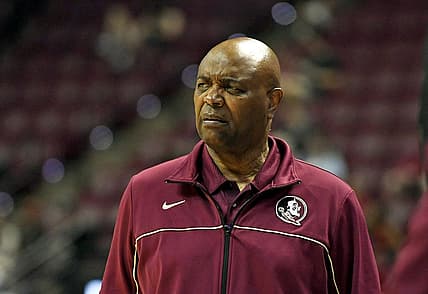 Dec 10, 2022; Tallahassee, Florida, USA; Florida State Seminoles head coach Leonard Hamilton during the first half against the Louisville Cardinals at Donald L. Tucker Center. Mandatory Credit: Melina Myers-USA TODAY Sports