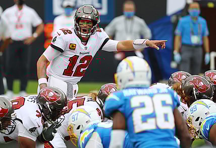 Tampa Bay Buccaneers QB Tom Brady vs. the Los Angeles Chargers