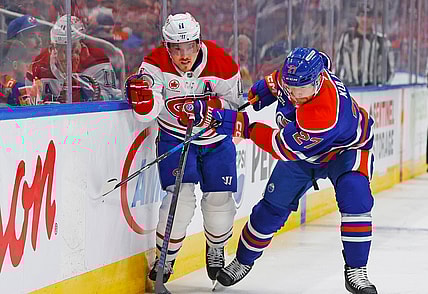 NHL: Montreal Canadiens at Edmonton Oilers