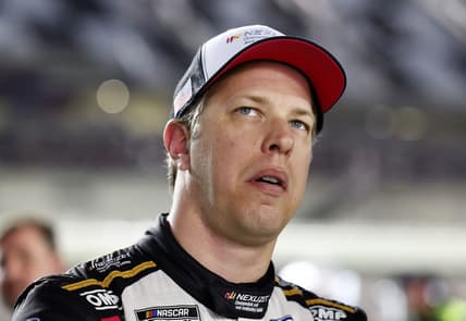 Feb 15, 2023; Daytona Beach, Florida, USA;NASCAR Cup Series driver Brad Keselowski (6) during qualifying at Daytona International Speedway. Mandatory Credit: Mike Dinovo-USA TODAY Sports