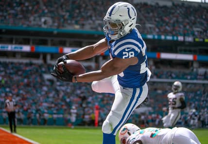 Jonathan Taylor against the Miami Dolphins