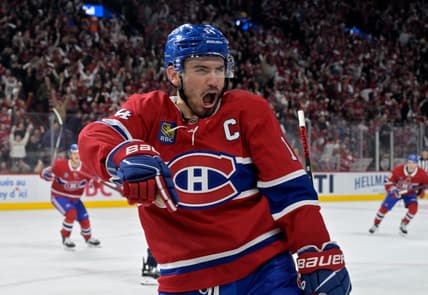 NHL: Stanley Cup Playoffs-Washington Capitals at Montreal Canadiens, nick suzuki
