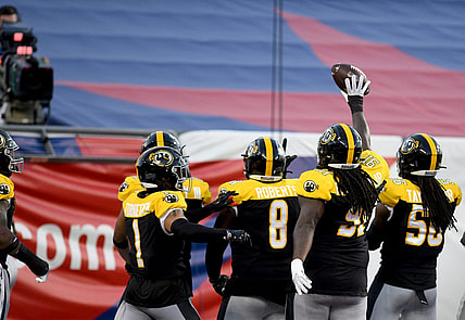 Pittsburgh Maulers and Michigan Panthers in USFL North Division Championship at Tom Benson Hall of Fame Stadium in Canton.  Saturday, June 24, 2023.