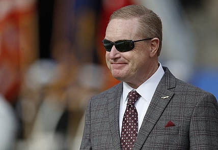 Nov 4, 2023; Pittsburgh, Pennsylvania, USA;  Florida State Seminoles Athletic Director Michael Alford in attendance as the Florida State Seminoles play the Pittsburgh Panthers at Acrisure Stadium. Mandatory Credit: Charles LeClaire-USA TODAY Sports