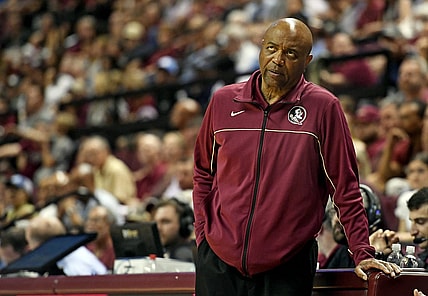 Florida State Seminoles head coach Lenoard Hamilton during the second half against the North Carolina Tar Heels at Donald L. Tucker Center. Mandatory Credit: Melina Myers-USA TODAY Sports