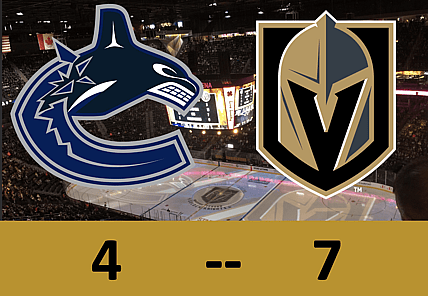 Vegas Golden Knights defeat the Vancouver Canucks