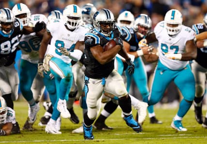 Panthers running back Jonathan Stewart on Monday Night Football