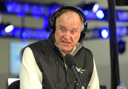 Jan 29, 2019; Atlanta, GA, USA; Brian Billick on radio row at the Super Bowl LIII media center at the Georgia World Congress Center. Mandatory Credit: Kirby Lee-USA TODAY Sports