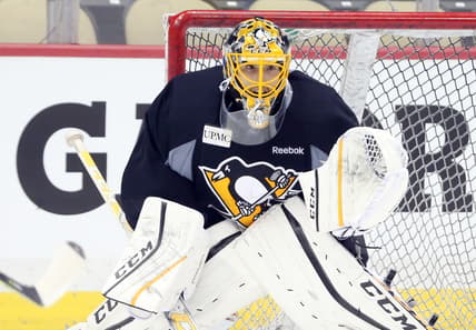 Pittsburgh Penguins goalie Marc-Andre Fleury