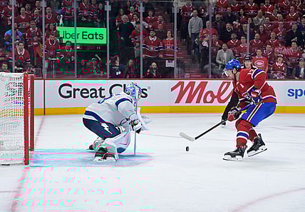 NHL: Stanley Cup Playoffs-Tampa Bay Lightning at Montreal Canadiens
