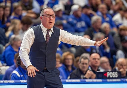 Texas A&M head coach Buzz Williams coached his team as the visiting Aggies took on the Wildcats at Rupp Arena on Saturday afternoon. Kentucky defeated Texas A&M 76-67. Jan. 21, 2023

Jf Uk Am Aj6t1905