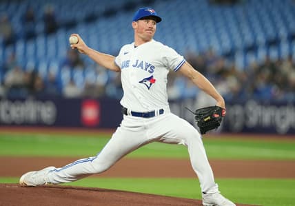 Apr 24, 2023; Toronto, Ontario, CAN; Toronto Blue Jays starting pitcher Chris Bassitt (40) throws a pitch against the Chicago White Sox during the first inning at Rogers Centre. Mandatory Credit: Nick Turchiaro-USA TODAY Sports