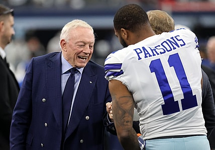Jerry Jones and Micah Parsons
