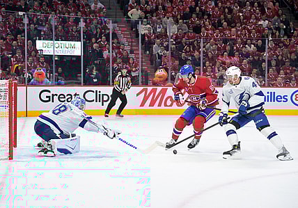 NHL: Stanley Cup Playoffs-Tampa Bay Lightning at Montreal Canadiens