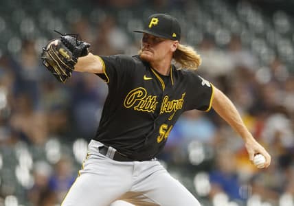 Jun 11, 2021; Milwaukee, Wisconsin, USA;  Pittsburgh Pirates pitcher Sam Howard (54) throws a pitch during the sixth inning against the Milwaukee Brewers at American Family Field. Mandatory Credit: Jeff Hanisch-USA TODAY Sports