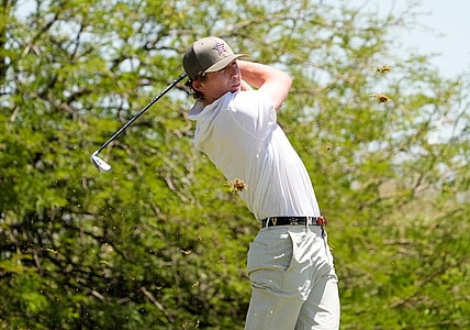 May 30, 2022; Scottsdale, Arizona, USA; Gordon Sargent of Vanderbilt plays his tee shot on the second hole during the final round of the NCAA DI Mens Golf Championship at Grayhawk Golf Club - Raptor Course. Mandatory Credit: Rob Schumacher-Arizona Republic

Golf Ncaa Di Mens Golf Championship