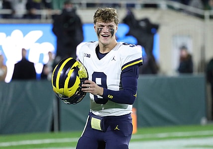 Michigan Wolverines quarterback J.J. McCarthy