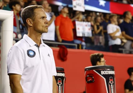Sep 17, 2022; Chicago, Illinois, USA; Charlotte FC head coach Christian Lattanzio before the game against the Chicago Fire at Soldier Field. Mandatory Credit: Mike Dinovo-USA TODAY Sports