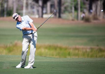 Scott Dunlap hits the ball during the Chubb Classic's final round on Sunday, Feb. 20, 2022 at the Tibur  n Golf Club in Naples, Fla.

Ndn 20220220 Chubb Classic Final Round 0219