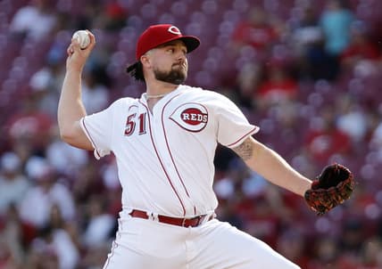 Oct 5, 2022; Cincinnati, Ohio, USA; Cincinnati Reds starting pitcher Graham Ashcraft (51) throws a pitch against the Chicago Cubs during the first inning at Great American Ball Park. Mandatory Credit: David Kohl-USA TODAY Sports