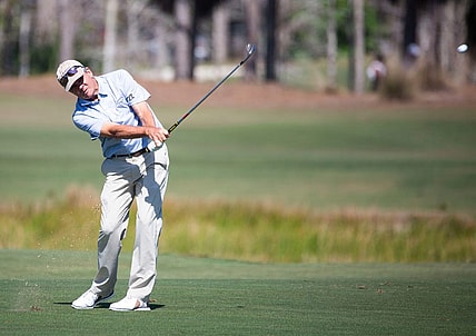 Scott Dunlap hits the ball during the Chubb Classic's final round on Sunday, Feb. 20, 2022 at the Tibur  n Golf Club in Naples, Fla.

Ndn 20220220 Chubb Classic Final Round 0219