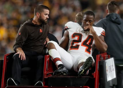 Cleveland Browns' Nick Chubb injury