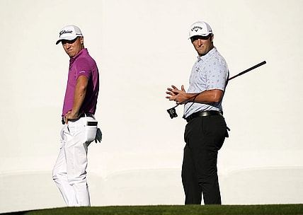 Among the favorites at the PGA Championship this week are defending champion Justin Thomas and 2023 Masters winner Jon Rahm. Mandatory Credit: Rob Schumacher/The Arizona Republic-USA TODAY Sports