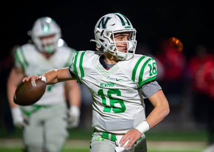 Quarterback Arch Manning (16) throws a pass as Newman takes on Lafayette Christian Academy in the LHSAA Division III semifinals on Nov. 24, 2021.

Arch Manning