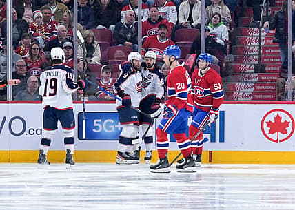 NHL: Columbus Blue Jackets at Montreal Canadiens
