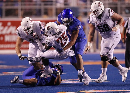 Boise State defensive lineman David Moa