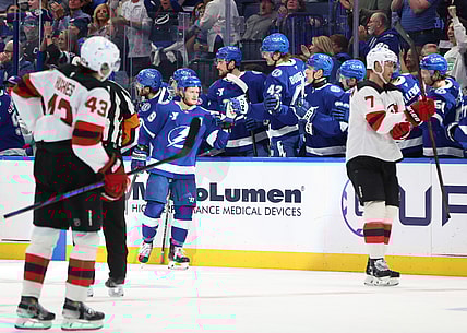 NHL: New Jersey Devils at Tampa Bay Lightning