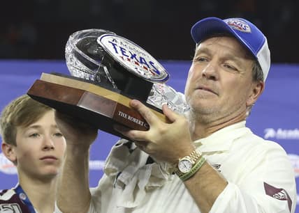 Texas A&M head coach Jimbo Fisher during 2019 Texas Bowl