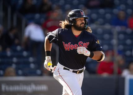Worcester Red Sox catcher Jorge Alfaro.