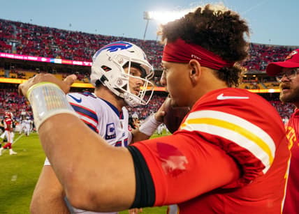 Kansas City Chiefs' Patrick Mahomes, Buffalo Bills' Josh Allen