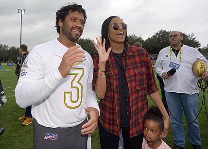 Russell Wilson and Ciara