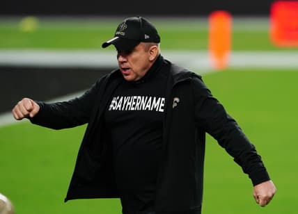 Saints' Sean Payton during NFL game against the Raiders