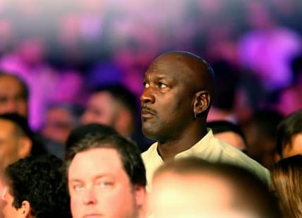 NBA Hall of Famer Michael Jordan before a boxing match in Las Vegas