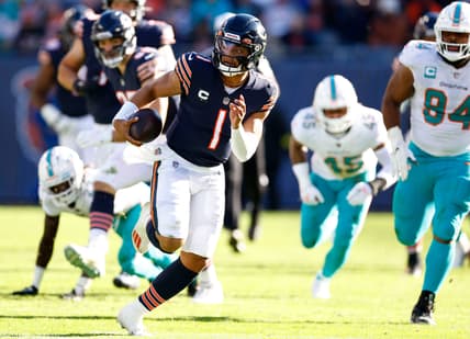 Chicago Bears quarterback Justin Fields