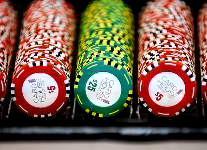 Poker chips are seen on a table ready for use on Friday, April 28, 2023, at the Card House in Port St. Lucie.

Tcn Adult Arcades 002