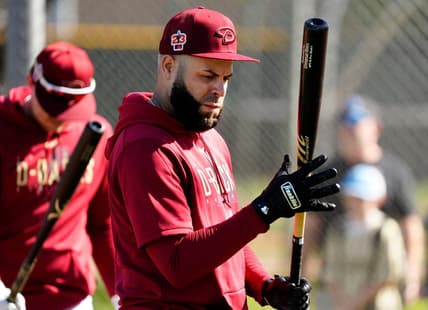 Arizona Diamondbacks infielder Emmanuel Rivera during spring training workouts at Salt River Fields in Scottsdale on Feb. 20, 2023.

Mlb Diamondbacks Spring Training