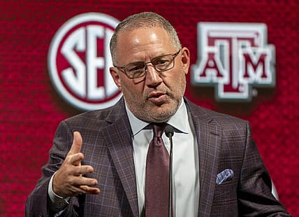 Oct 19, 2022; Birmingham, Alabama, US; Texas A&M head coach Buzz Williams during the SEC Basketball Media Days at Grand Bohemian Hotel. Mandatory Credit: Marvin Gentry-USA TODAY Sports