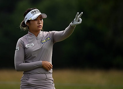 Jun 25, 2021; John's Creek, Georgia, USA; Jeongeun Lee6 looks down the fairway for her shot from the sixth tee during the second round of the KPMG Women's PGA Championship golf tournament at the Atlanta Athletic Club. Mandatory Credit: Adam Hagy-USA TODAY Sports