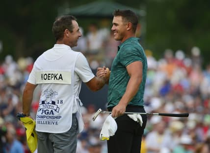 Brooks Koepka after winning the 2018 PGA Championship