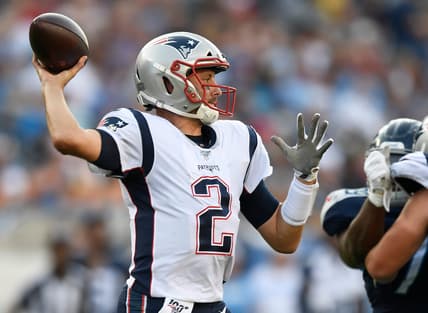 Jarrett Stidham throws a pass during game