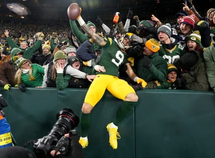 Green Bay Packers wide receiver Christian Watson