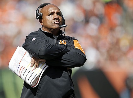 Cincinnati Bengals offensive coordinator Hue Jackson paces the sidelines in the second quarter during the NFL game between the San Diego Chargers and the Cincinnati Bengals, Sunday, Sept. 20, 2015, at Paul Brown Stadium, in Cincinnati, Ohio.

092015 Bengals Chargers

Syndication Cincinnati