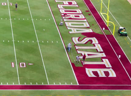 Florida State football field ahead of season opener against Georgia Tech