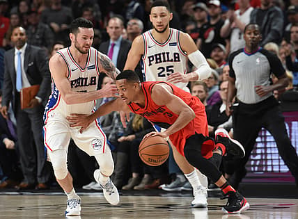 NBA: Philadelphia 76ers at Portland Trail Blazers