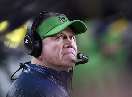 Notre Dame football coach Brian Kelly
